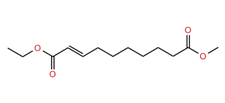 Ethyl methyl 2-decenedioate